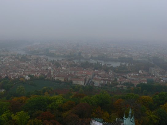 20. Výhled z petřínské rozhledny
