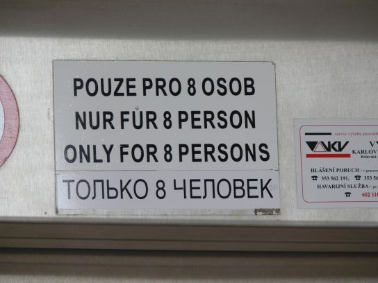 18. Nosnost výtahu na rozhlednu
