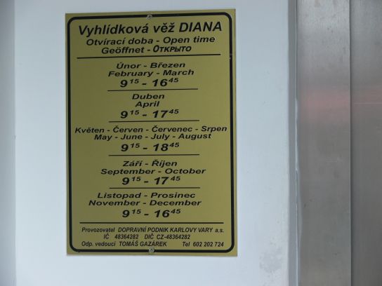 19. Otvírací doba rozhledny
19. Otvírací doba rozhledny