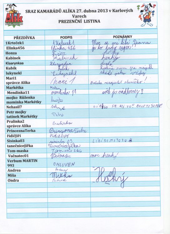 44. Prezenční listina
