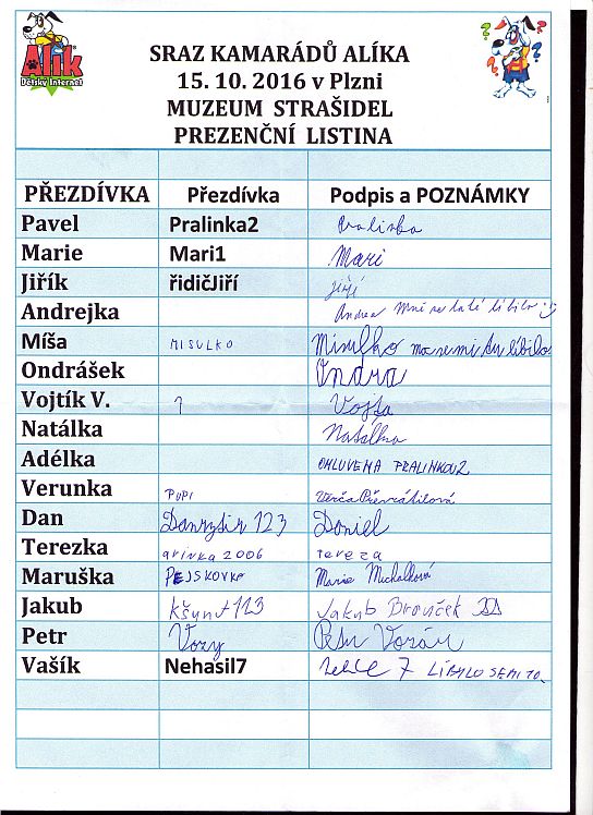 24. Prezenční listina
