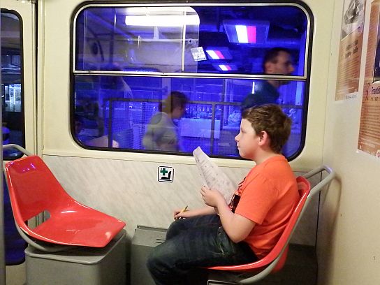 10. V modelové tramvaji 
