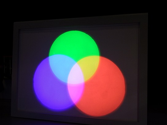 4. V Techmánii, ukázka fungování RGB-barev
