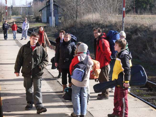 Příjezd do Bystřice Příjezd do Bystřice