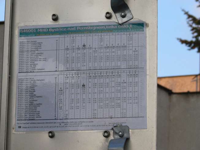 Jízdní řád MHD Jízdní řád MHD