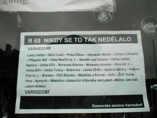 Označení vlaku Označení vlaku