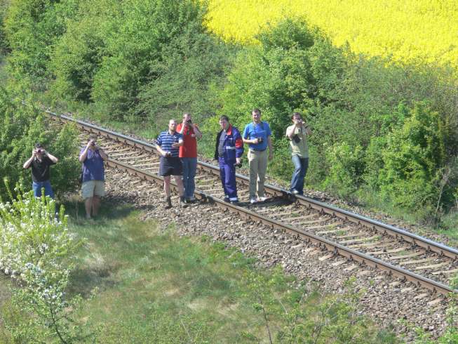 Fotografové na kolejích