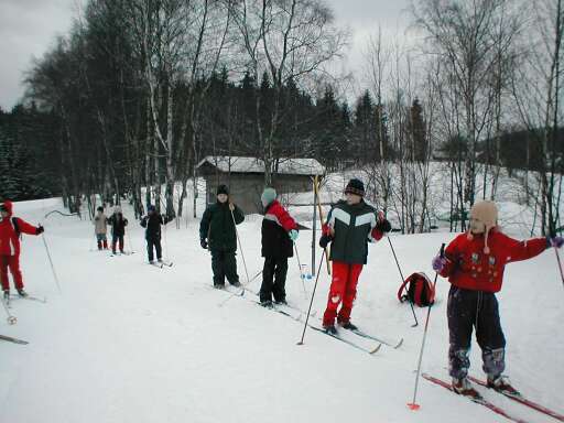 Při výkladu základů lyžování Při výkladu základů lyžování