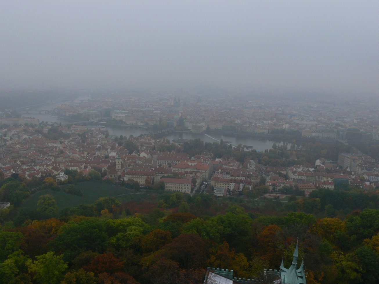 20. Výhled z petřínské rozhledny

