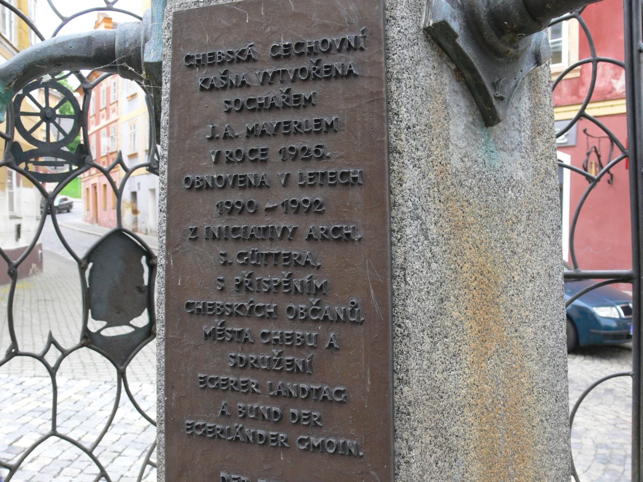 50. Popis Cechovní kašny
