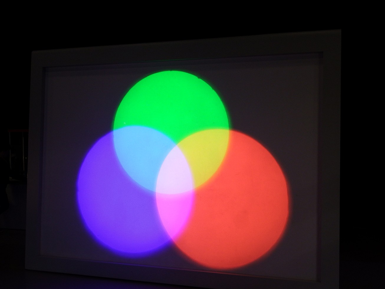 4. V Techmánii, ukázka fungování RGB-barev
