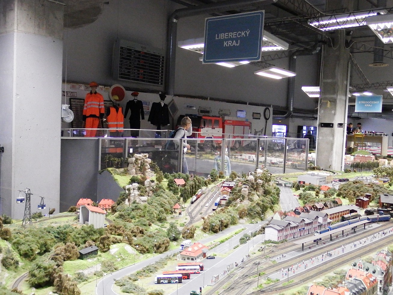 13. Exponáty v Království železnic
