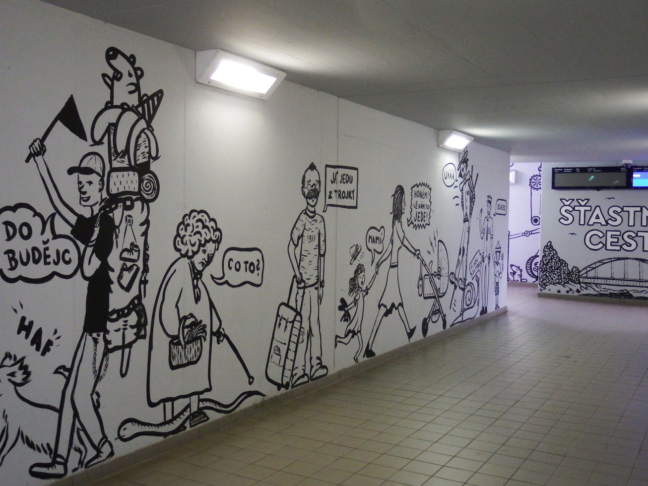 13. Výzdoba nádražního podchodu
