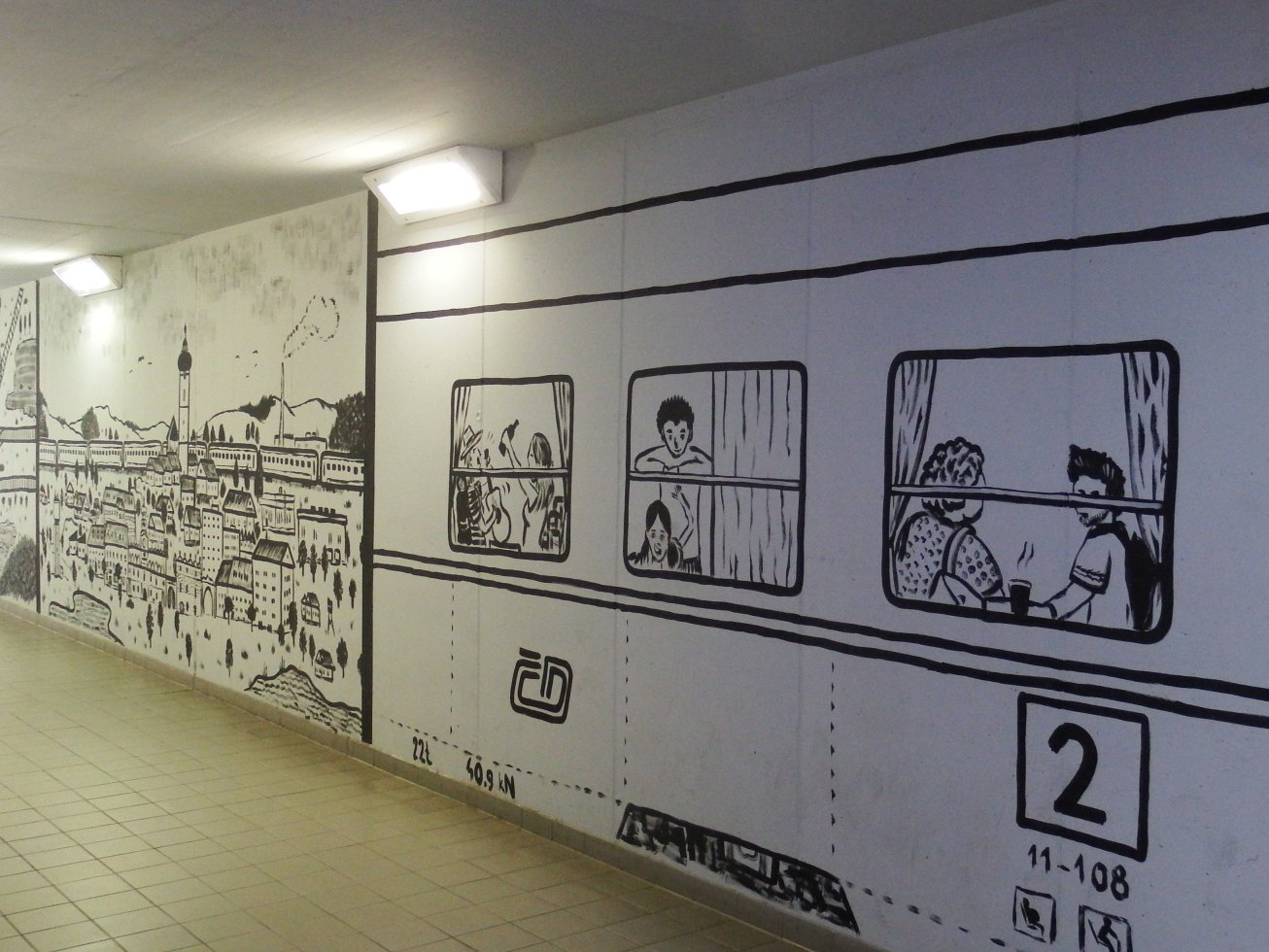 14. Výzdoba nádražního podchodu
